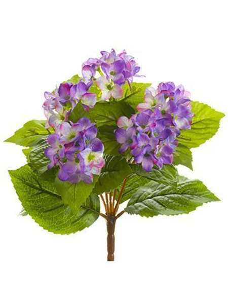 10" Hydrangea Bush Lavender 24 Pieces FBH310-LV