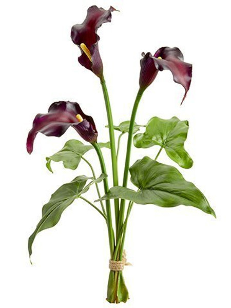 18.8" Calla Lily Bundle X3 Plum 12 Pieces FSC169-PL