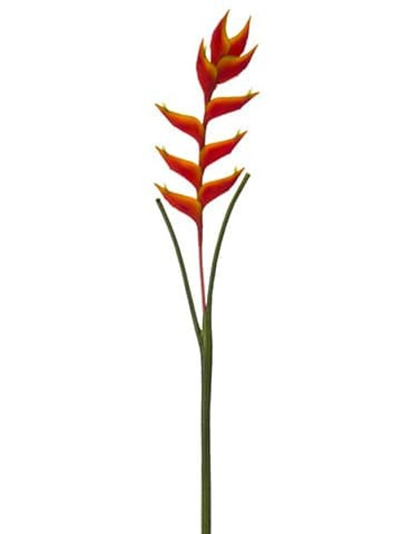 47" Heliconia Hanging Spray Orange 6 Pieces FSH902-OR