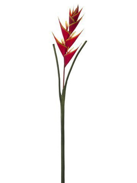 53" Heliconia Spray Red 6 Pieces FSH904-RE