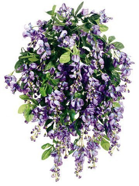 31" Wisteria Bush X45 Violet Blue 4 Pieces FW340 -VI/BL