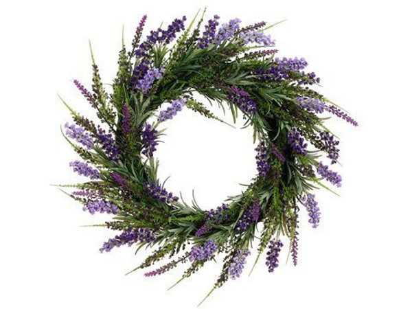 17" Lavender Wreath Purple Lavender 2 Pieces FWL337-PU/LV