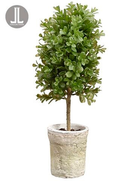 16" Boxwood Topiary In Clay Pot Green 8 Pieces LPB009-GR