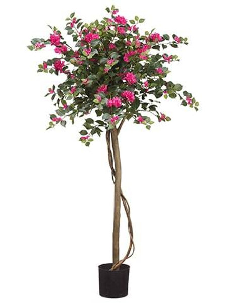 4.5" Bougainvillia Tree With 1194 Leaves In Plastic Nursery Pot Beauty Green 2 Pieces LTF374-BT/GR