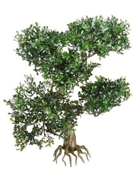 16" Tea Leaf Bonsai With 255 Leaves Green 6 Pieces PBB368-GR