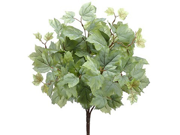 20" Maple Leaf Bush X 5 Green Gray 12 Pieces PBM394-GR/GY
