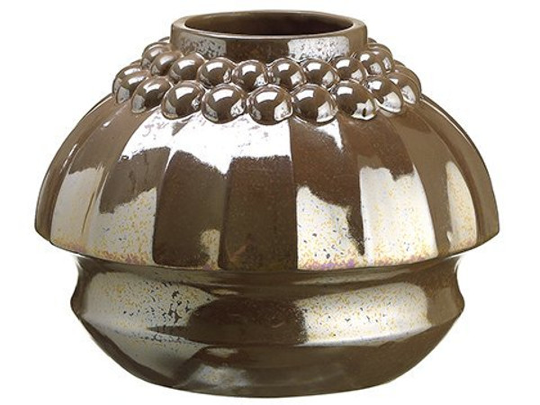 5.1"H X 7"D Ceramic Vase Gold 4 Pieces XAC108-GO