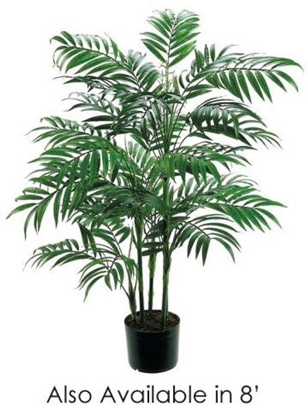 8' New Bamboo Palm Tree W/2414 Leaves In Pot Green 2 Pieces ZTB078-GR