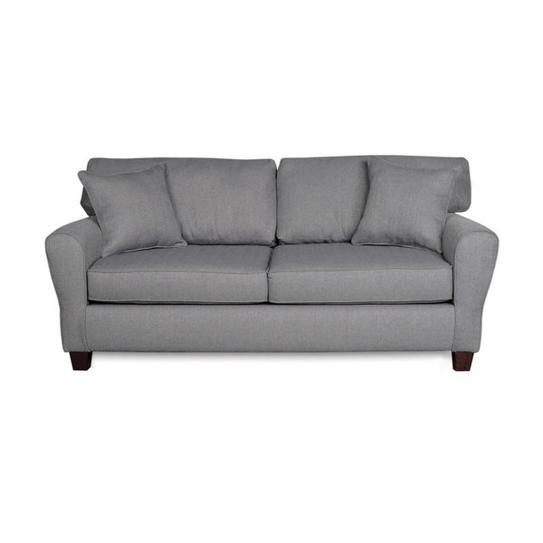 1680S-00-SFB222-24092 Sofab Brooke II Heritage Grey Sofa With Accent Pillows