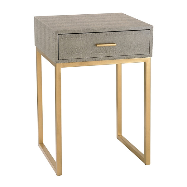 Shagreen Side Table In Grey 180-010 BY Sterling