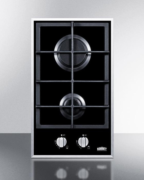 GC2BGL 2-Burner Gas-On-Glass Cooktop By Summit Appliances