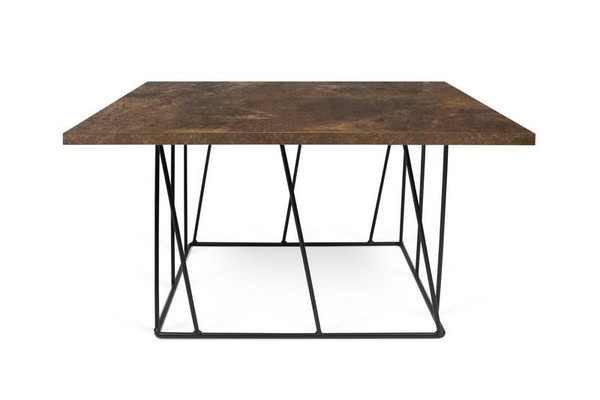 Temahome Helix Square Coffee Table - Rusty Look/Black Base - 9500.626906