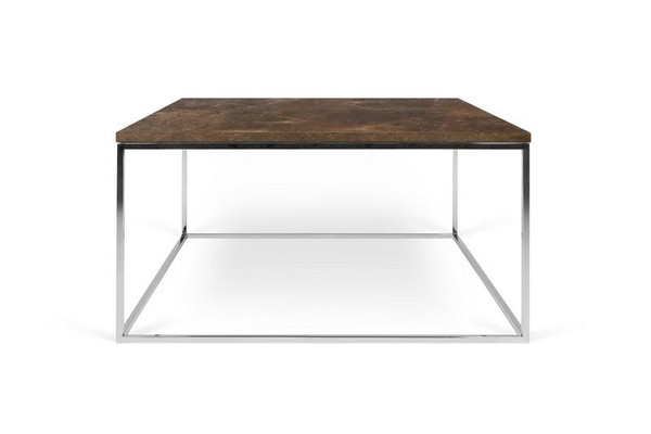Temahome Gleam Square Coffee Table - Rusty Look/Chrome - 9500.627088