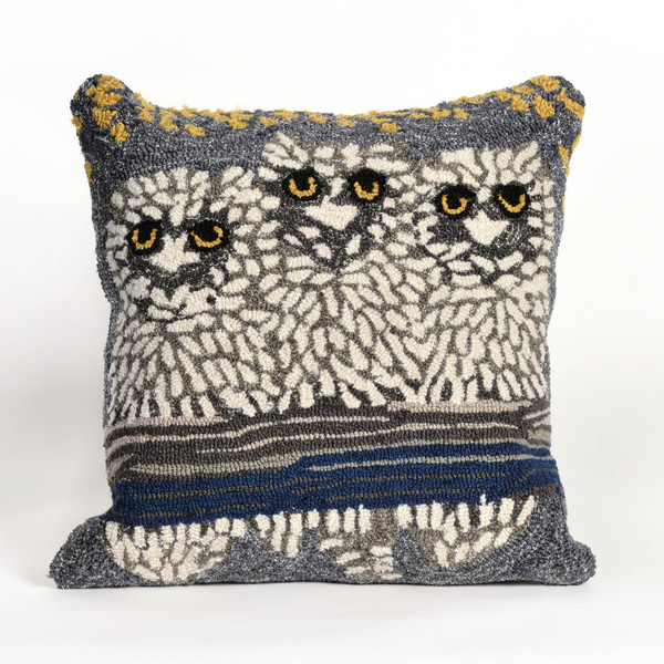 Frontporch Owls Indoor/Outdoor Pillow Night 18" Square 7FP8S144347