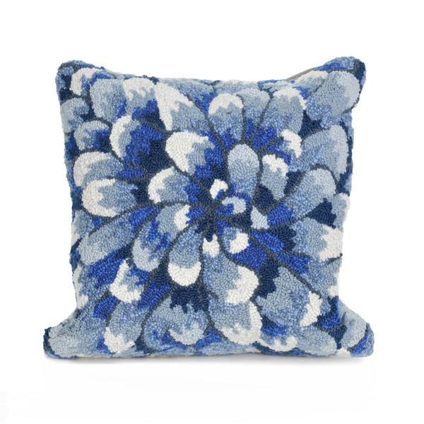 Frontporch Mum Indoor/Outdoor Pillow Blue 18" Square 7FP8S182803