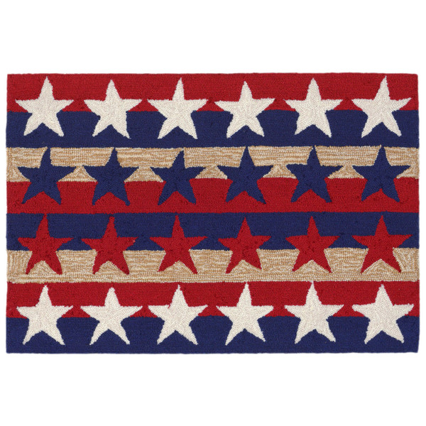 Frontporch Stars & Stripes Indoor/Outdoor Rug Americana 20"X30"