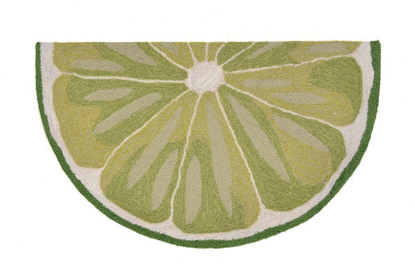 Frontporch Lime Slice Indoor/Outdoor Rug Green 30"X48" 1/2 RD FTPH8155706