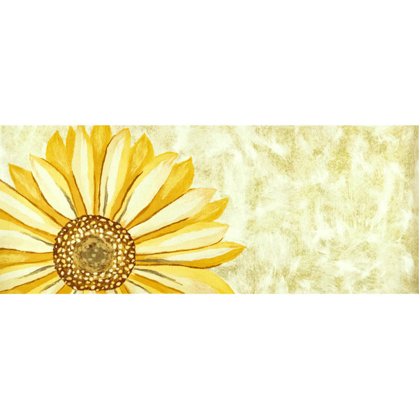 Illusions Sunflower Indoor/Outdoor Mat Yellow 23"X59" ILUR5326609