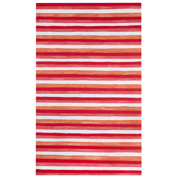 Visions Ii Painted Stripes Indoor/Outdoor Rug Warm 42"X66" VCF46431324