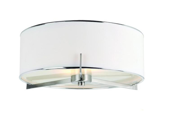 1053 BN Transglobe Cadence 15 Inch 2 Light Flushmount