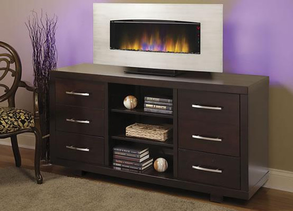 34HF601ARA-A004 Twin Star Transcendence Silver Display Fireplace