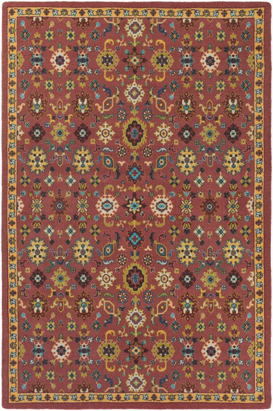 Surya Bukhara Machine Made Red Rug BKR-1002 - 8' x 11'