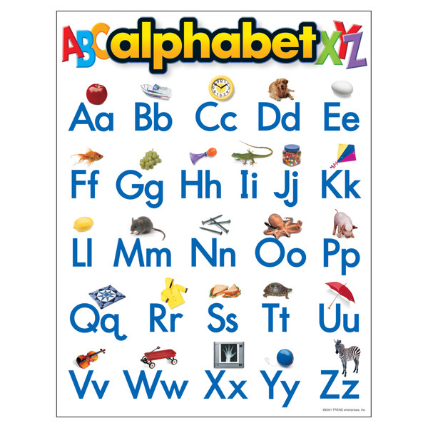 Chart Alphabet 17 X 22 Gr Pk-2 T-38026