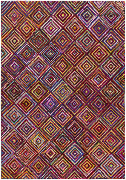 Surya Boho Hand Hooked Pink Rug BOH-2002 - 8' x 11'