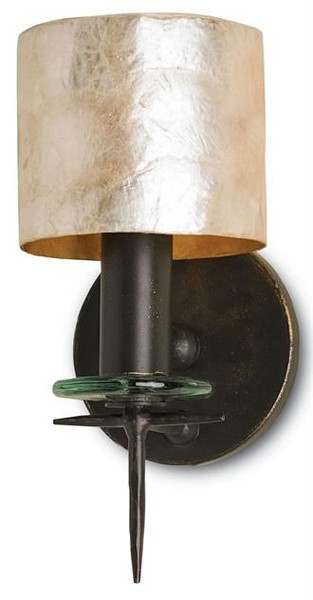 Currey and Company Bronze Theta Wall Sconce 5135