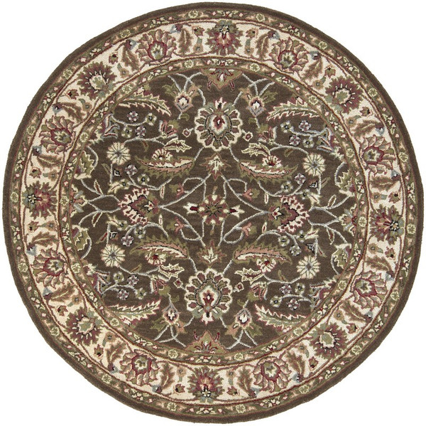 Surya Caesar Hand Tufted Brown Rug CAE-1003 - 4' Round