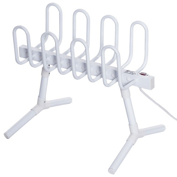 Freestanding Electric Shoe Dryer With 8 Hooks HW54901