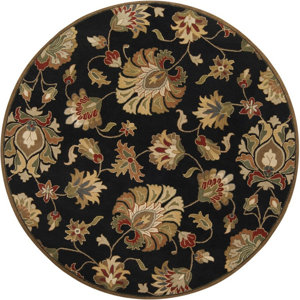 Surya Caesar Hand Tufted Black Rug CAE-1027 - 8' Round