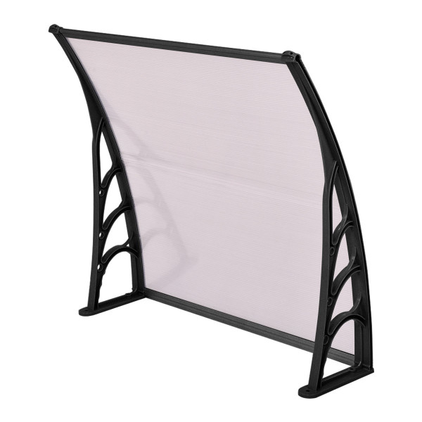 40" X 40" Outdoor Polycarbonate Front Door Window Awning Canopy-Black OP3125