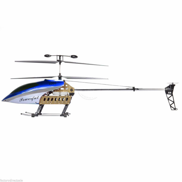 42 Inch 2 Speed Gt Qs8005 3.5 Ch 42" Rc Helicopter Builtin Gyro New Version Blue TY176322BL