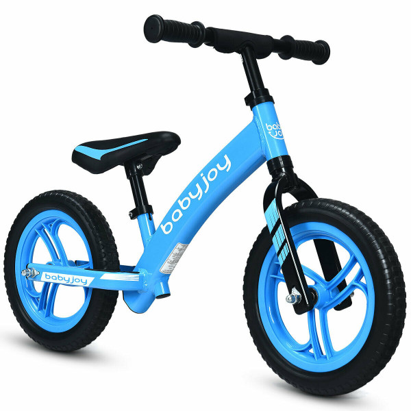 12" Kids No-Pedal Balance Bike W/ Adjustable Seat-Blue TY326656NY