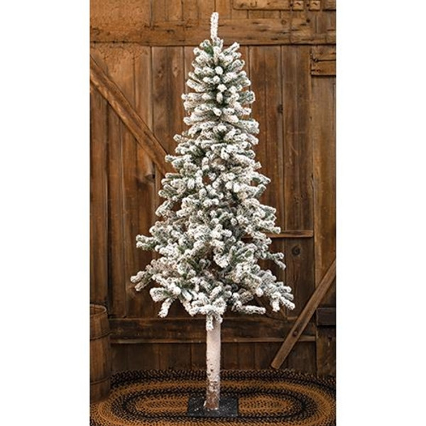 Heavy Flocked Alpine Tree 4Ft F2041 By CWI Gifts