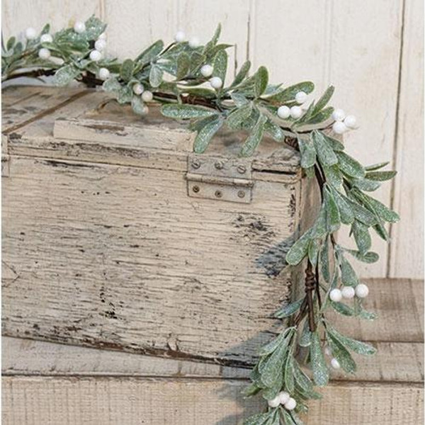 Sparkle Mistletoe Garland 5Ft FISB71377 By CWI Gifts