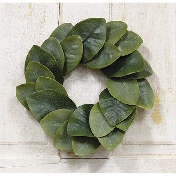 *Williamsburg Magnolia Leaves Wreath 15" FISB73112 By CWI Gifts