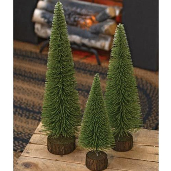 *Mossy Bottle Brush Pine Tree 14" FM10273 By CWI Gifts