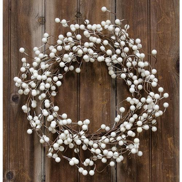 Waterproof Ivory Berry Wreath FW018I By CWI Gifts