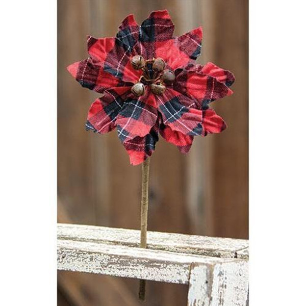 Small Lodge Poinsettia FXQ967595 By CWI Gifts