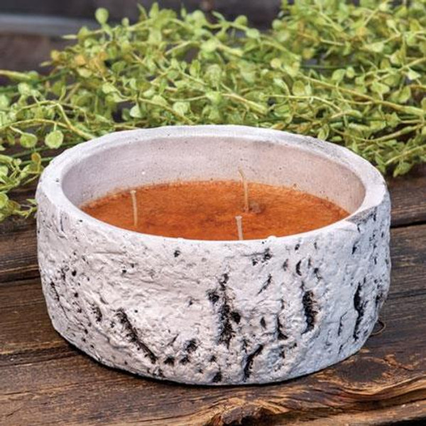 CWI Woodland Birch Bowl Candle Buttered Maple Syrup 14Oz G00898