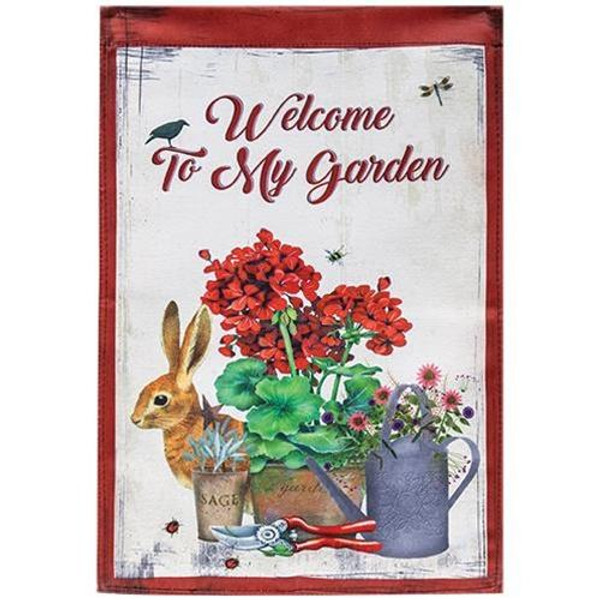 Welcome To My Garden Flag G1043 By CWI Gifts