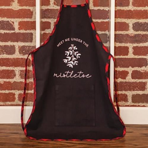 Under The Mistletoe Buffalo Check Apron G14009 By CWI Gifts