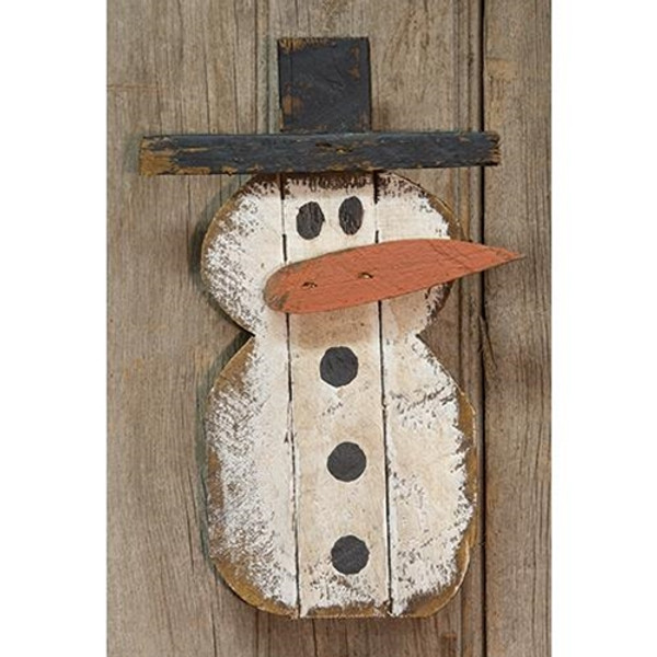 Lath Hanging Snowman 10" G17425 By CWI Gifts