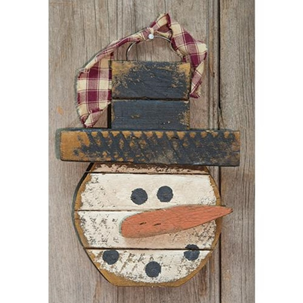 Lath Snowman Head G17426 By CWI Gifts