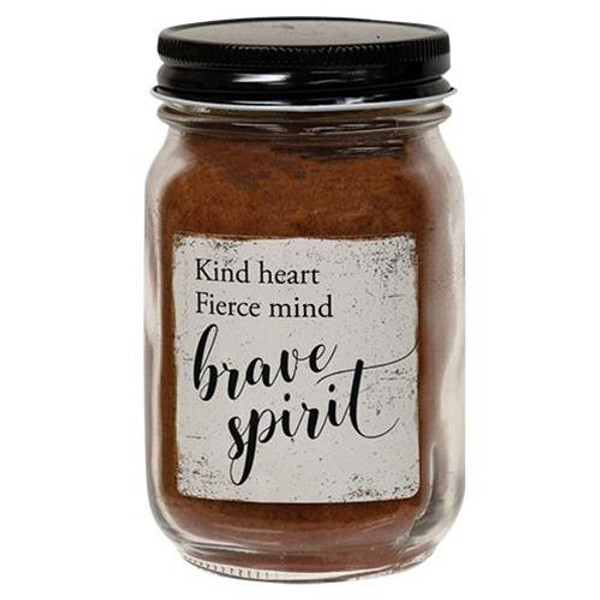 Brave Spirit Pint Jar Candle Buttered Maple Syrup G20101 By CWI Gifts