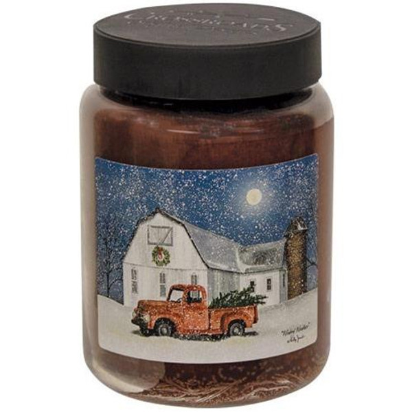 "Wintry Weather" 26 Oz Cinnamon Sticks Jar Candle G27021 By CWI Gifts