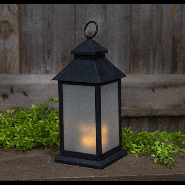Fireglow Timer Lantern 5.25X12.25 G30072600 By CWI Gifts