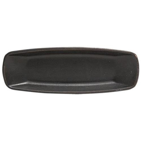Black Squared Oval Dish G30676BK By CWI Gifts